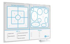 Whiteboard Glas Bedruckt Serie