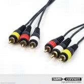 Composite Video/Audio Kabel, 3m, m/m