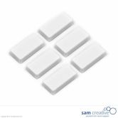 Whiteboard Magnete Rechteck 12x24 mm weiß