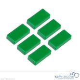 Whiteboard Magnete Rechteck 12x24 mm grün