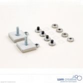 Glasboard Adapter Set für Mobiles Fahrgestell