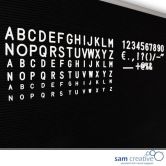 Buchstaben für die Buchstabentafel 13 mm
