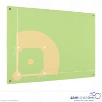 Whiteboard Glas Solid Baseball 60x90 cm