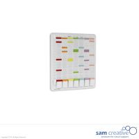 T-Karten Planer 8 Spalten und 32 Schlitze 60x53 cm