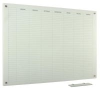 Whiteboard Glas 1-Woche Mo-So 100x180 cm