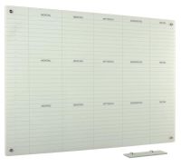 Whiteboard Glas Solid 3-Wochen Mo-Fr 60x90 cm