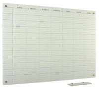 Whiteboard Glas Solid 12-Wochen Mo-So 60x90 cm