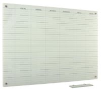 Whiteboard Glas Solid 12-Wochen Mo-Sa 45x60 cm