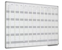 Whiteboard Jahresplaner Einstellbar 60x90 cm