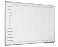 Whiteboard Jahresplaner Mo-Fr 90x120 cm