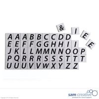 Magnetische Buchstaben, Komplett-Set 55 Stück