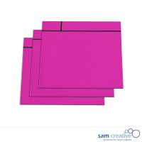 Magnetische Whiteboard Notizkarten 10x10 cm rosa