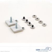 Glasboard Adapter Set für Mobiles Fahrgestell
