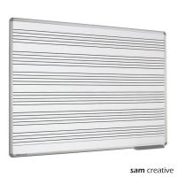 Whiteboard Notenlinien 90x120 cm