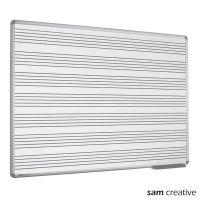 Whiteboard Notenlinien 120x150 cm