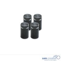 Whiteboard Glas Solid Montagesystem Schwarz (4x)