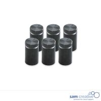 Whiteboard Glas Solid Montagesystem Schwarz (6x)