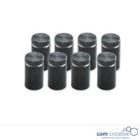 Whiteboard Glas Solid Montagesystem Schwarz (8x)