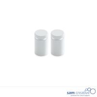 Whiteboard Glas Solid Montagesystem Weiß (2x)