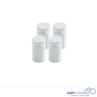 Whiteboard Glas Solid Montagesystem Weiß (4x)