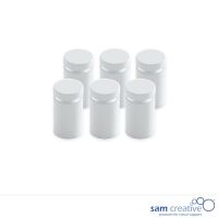 Whiteboard Glas Solid Montagesystem Weiß (6x)