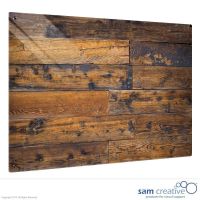 Whiteboard Glas Solid Steinmauer 100x100 cm