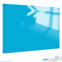 Whiteboard Glas Solid Eis Blau 90x120 cm