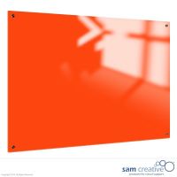 Whiteboard Glas Solid Leuchtend Orange 90x120 cm