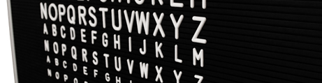 Letterboards Serie Letterboards Serie
